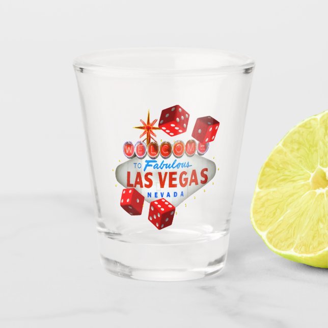 Verre A Shot Lucky Las Vegas Shot Glass (Devant)