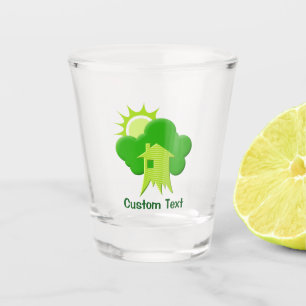 Verre A Shot Maison verte