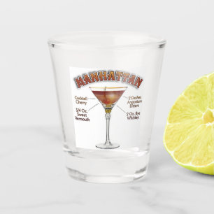 Verre A Shot Manhattan Cocktail Recette Art