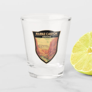 Verre A Shot Marble Canyon Arizona Travel Art Vintage