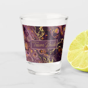Verre A Shot Marbre Violet Luxueux de Prune