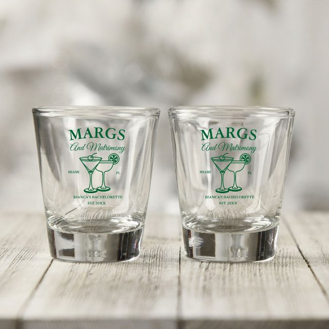 Verre A Shot Marges et Matrimony Beach Bachelorette party (Créateur téléchargé)