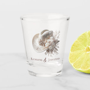 Verre A Shot Mariage Country Western Argent/Danse de shoot-