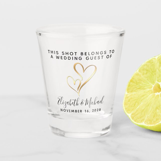 Verre A Shot Mariage Guest Keepsaké Party Favoriser (Devant)