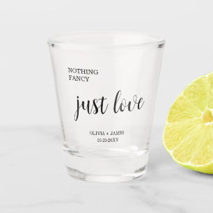 Verre A Shot Mariage Rien de Fantaisiste Juste Amour Noir  