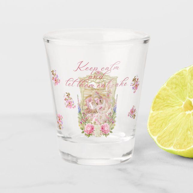 Verre A Shot Marie Antoinette let them eat cake (Devant)