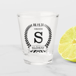 Verre A Shot Marié Initial