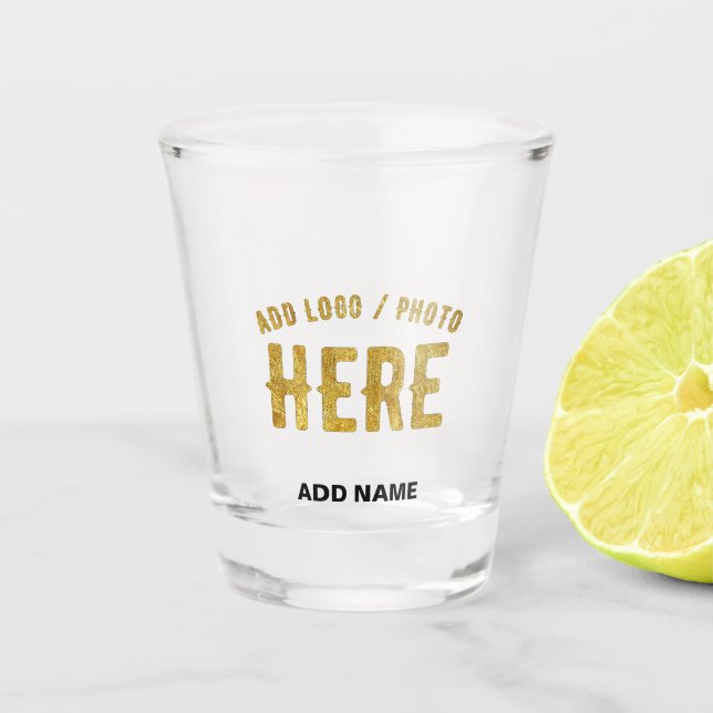 VERRE A SHOT MARQUE BLANCHE MODERNE ET PERSONNALISABLE VÉRIFIÉE (Devant)