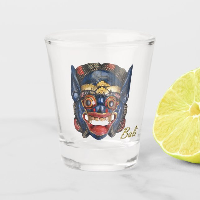 Verre A Shot Masque cérémonial balinais 2 (Devant)