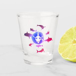 Verre A Shot Méditation sous-marine