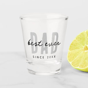 Verre A Shot Meilleur Papa depuis 20XX Moderne Simple Preppy