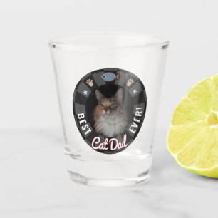 Verre A Shot Meilleur père de chat