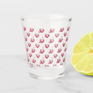 Verre A Shot Melone Fruit coeur
