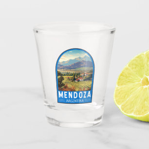 Verre A Shot Mendoza Argentina Travel Art Vintage