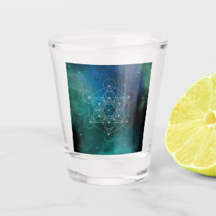 Verre A Shot Metatron, chakra, zen, géométrique sacrée, ange, é