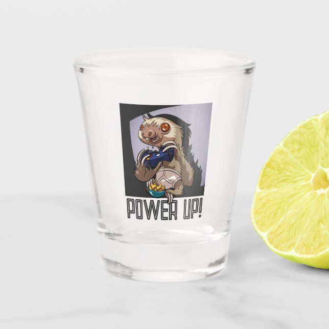 Verre A Shot Mettez-vous sous tension ! Drôle Cartoon Sloth Jou (Devant)