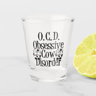 Verre A Shot Migner trouble obsessionnel de la vache