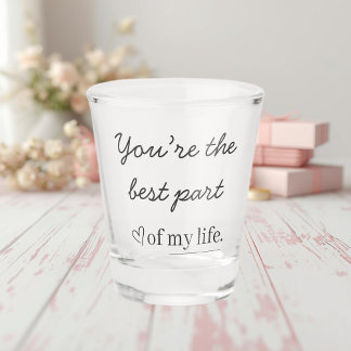 Verre A Shot Modern Love Quote Shot Glass