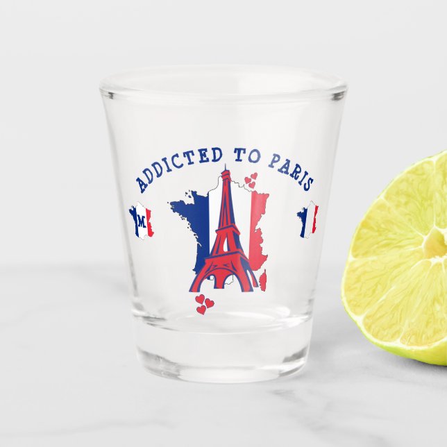 Verre A Shot Moderne AJOUTÉ AU Monogramme DE PARIS (Devant)