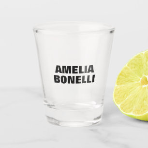 Verre A Shot Moderne Gras Minimaliste Professionnel Ajouter son