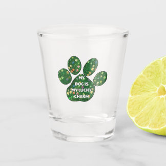 Verre A Shot Mon chien est mon porte-bonheur