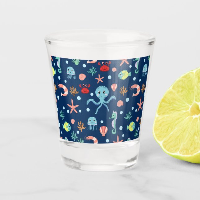 Verre A Shot Monde marin (Devant)