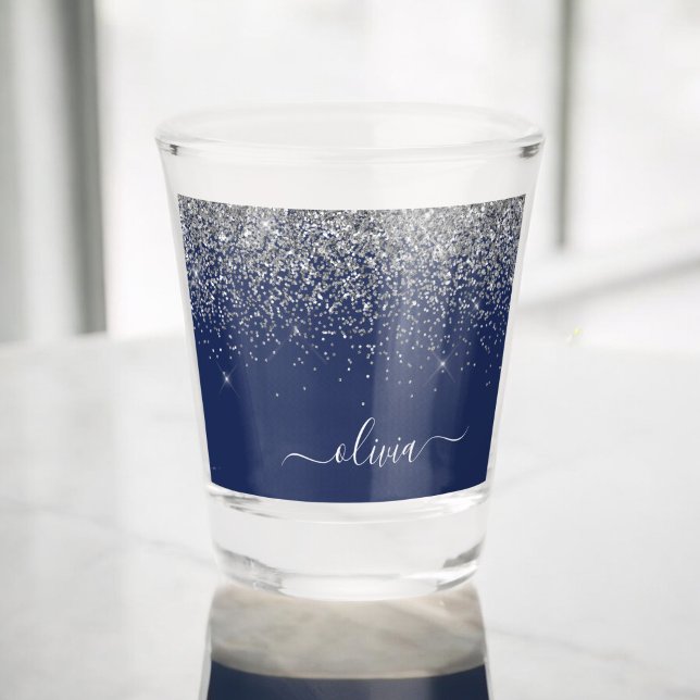 Verre A Shot Monogramme à Parties scintillant étincelante en ar (Créateur téléchargé)
