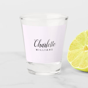 Verre A Shot Monogramme rose Pastel - Conception personnalisée