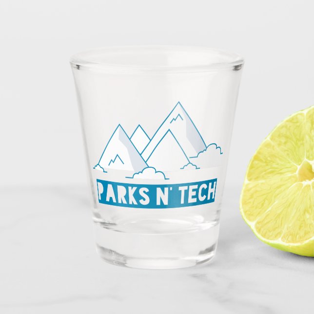 Verre A Shot Montagnes de technologie de N de parcs (Devant)