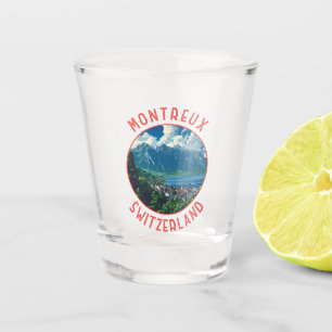 Verre A Shot Montreux Suisse Retro Cercle désorganisé