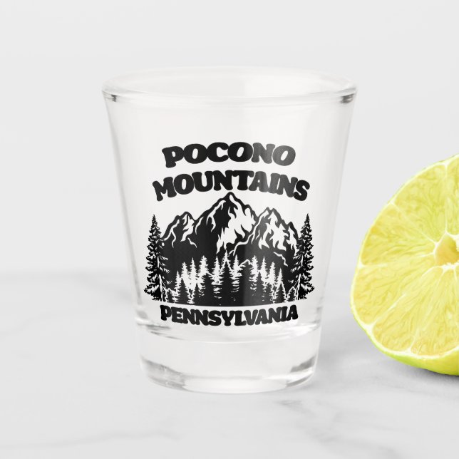 Verre A Shot Monts Pocono Pennsylvanie (Devant)