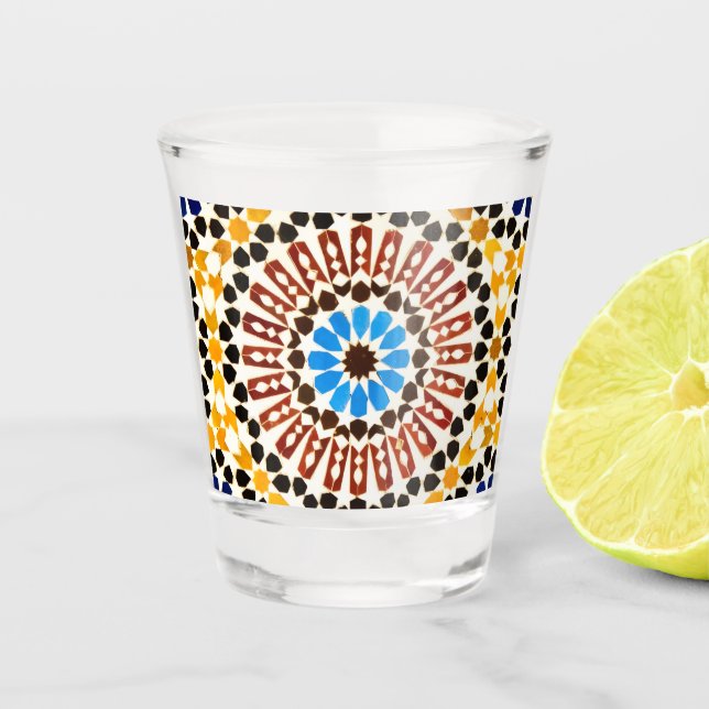 Verre A Shot Moroccan Zellige Harmony  (Devant)
