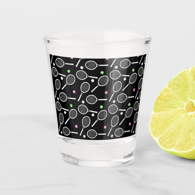 Verre A Shot Motif de raquette de tennis (Devant)