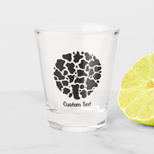Verre A Shot Motif de vache