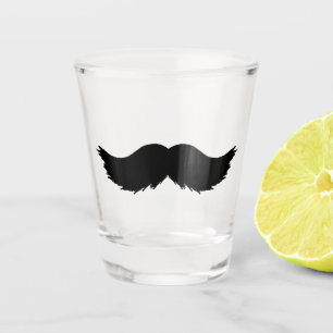 Verre A Shot Moustache noire furtive