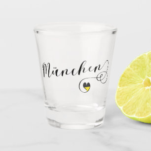 Verre A Shot München Munich Coeur Mug, Bavière
