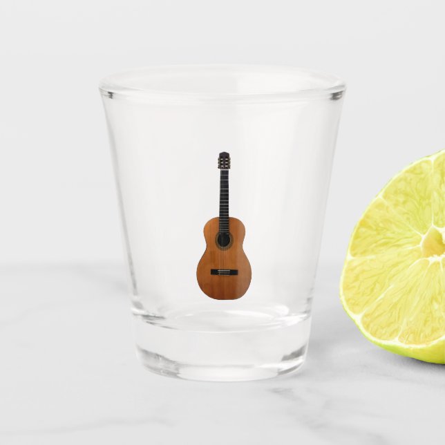 Verre A Shot Musical de guitare acoustique (Devant)