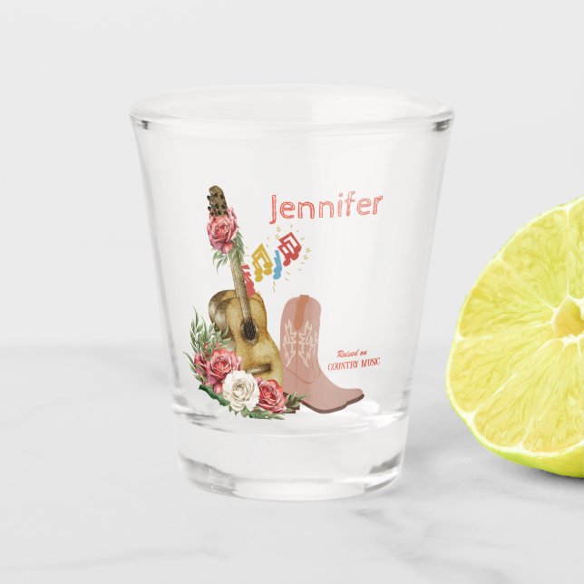 Verre A Shot Musique country personnalisée (Devant)