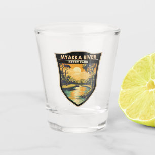 Verre A Shot Myakka River State Park Floride Travel Art Vintage