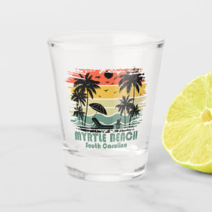 Verre A Shot Myrtle Beach Caroline du Sud vintage