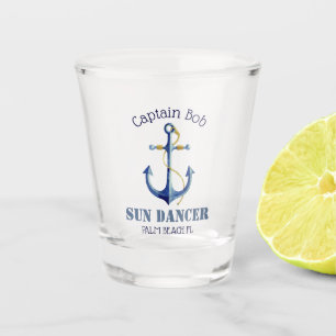 Verre A Shot Name Boat Name Anchor Authentic Nautical Captain's