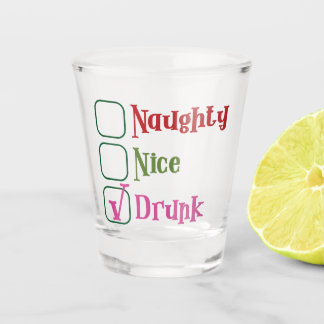 Verre A Shot Naughty, Nice, Drunk Holiday
