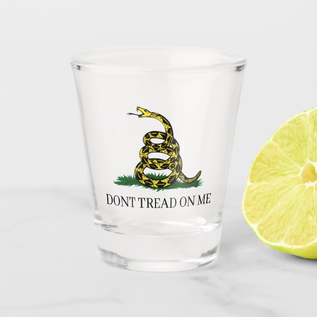 Verre A Shot NE JETTE PAS SUR MOI serpent Gadsden (Devant)