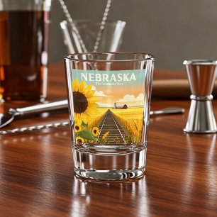 Verre A Shot Nebraska vintage