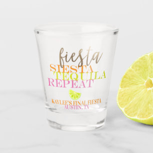 Verre A Shot Neon Final Fiesta Bachelorette Party Shot Glass