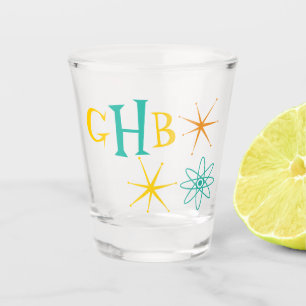 Verre A Shot Nifty Cinties Atom et Stars Monogramme