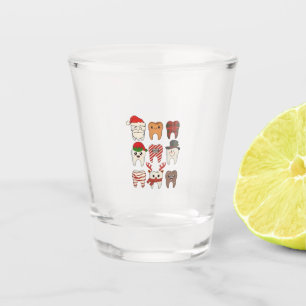 Verre A Shot Noël Dentaire Dentiste Fête Dentiste