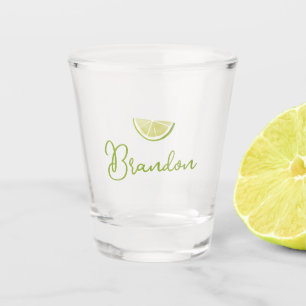 Verre A Shot Nom de tequila lime personnalisé