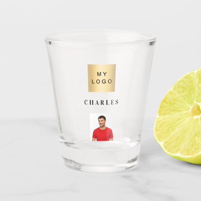 Verre A Shot Nom du logo commercial (Devant)