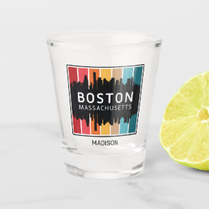 Verre A Shot Nom personnalisé Boston Massachusetts